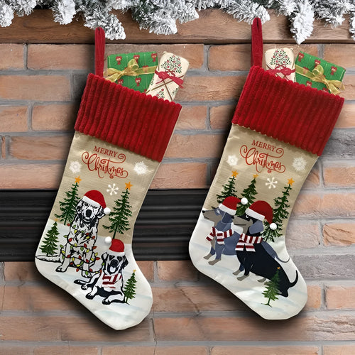 Cloth Christmas tree pendant ornament showing pastoral or American style, measuring 46 by 28 centimetres.