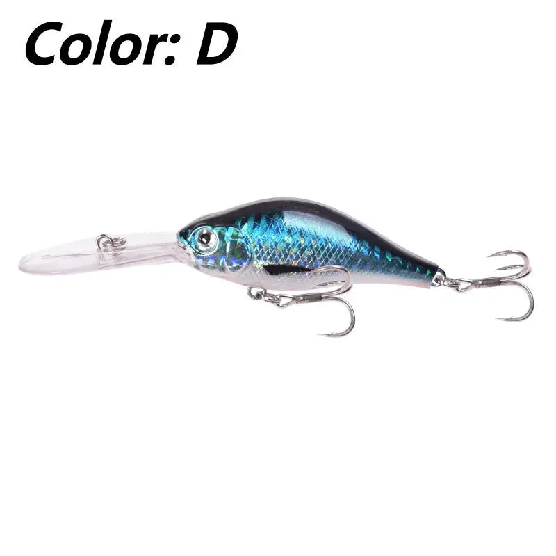 Floating Rock Little Fat Man deep diving fishing lure with long tongue board design in multiple colours