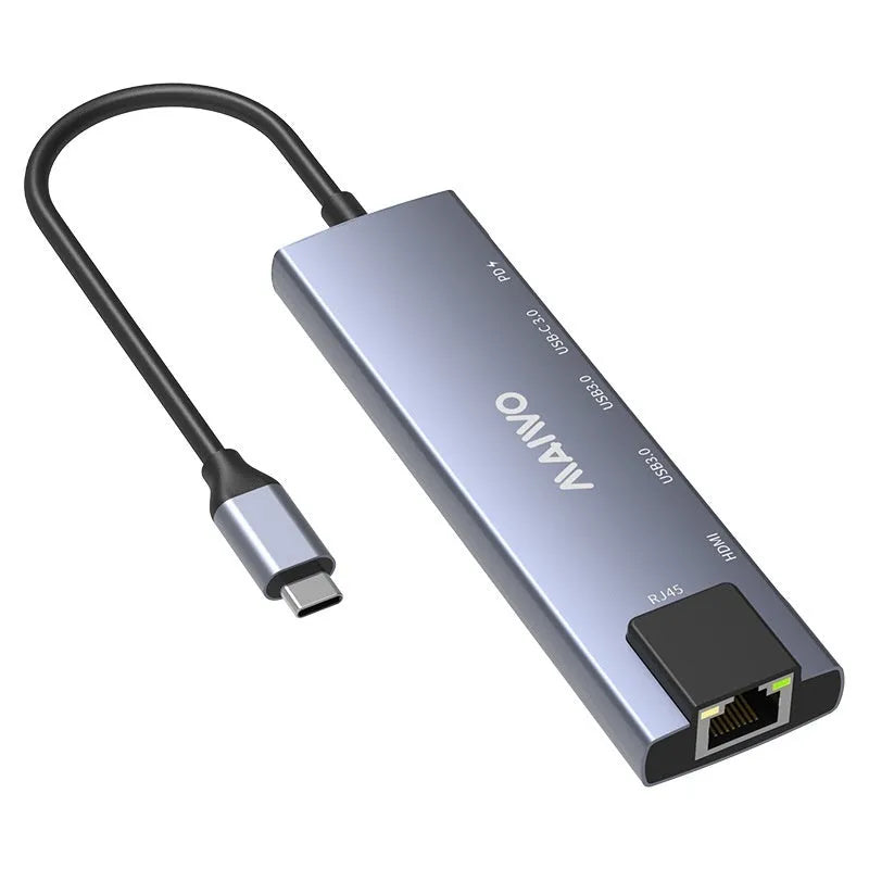 Aluminium Steam Deck docking station with six ports including HDMI and Ethernet