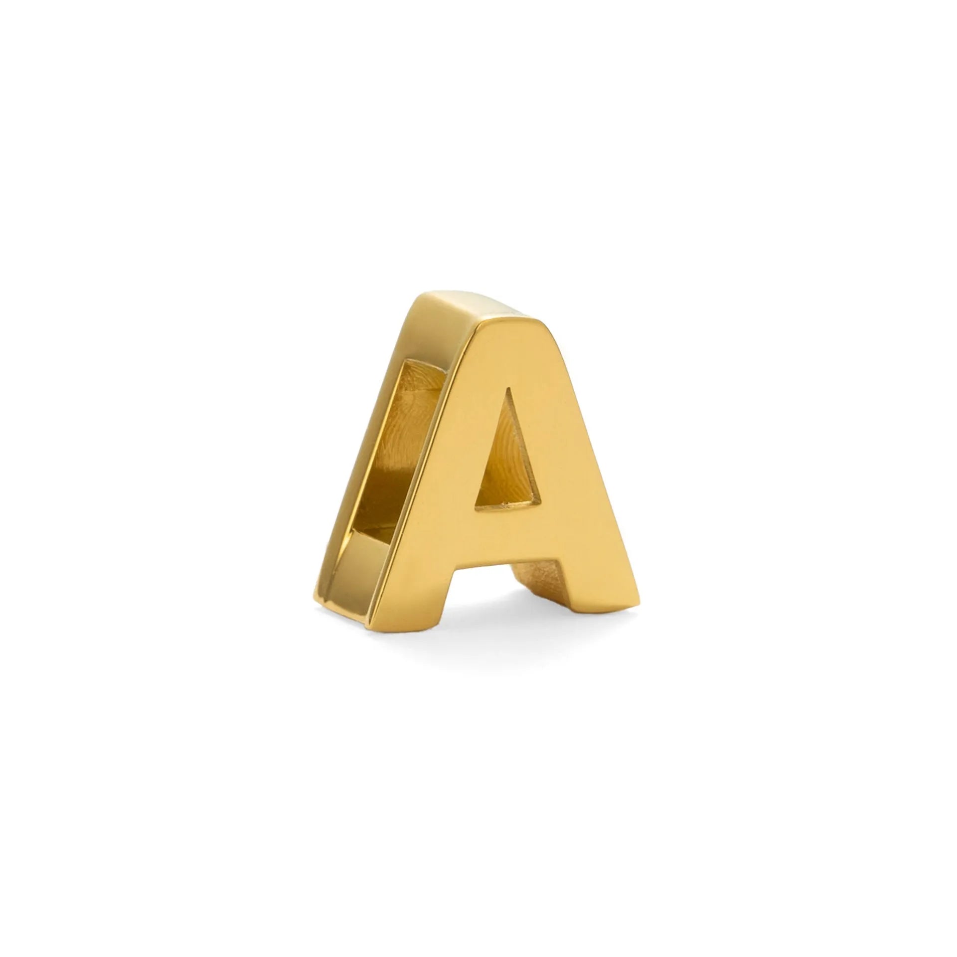 Gold and silver titanium steel necklaces showing letter A and number 7 pendants on 40.5cm chains.