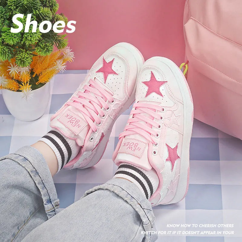 Denim unisex skateboard shoes with mesh lining and rubber sole in black, green, pink.