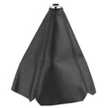 Black PU leather gearbox dirt-proof cover with elastic edge for General Motors vehicles.