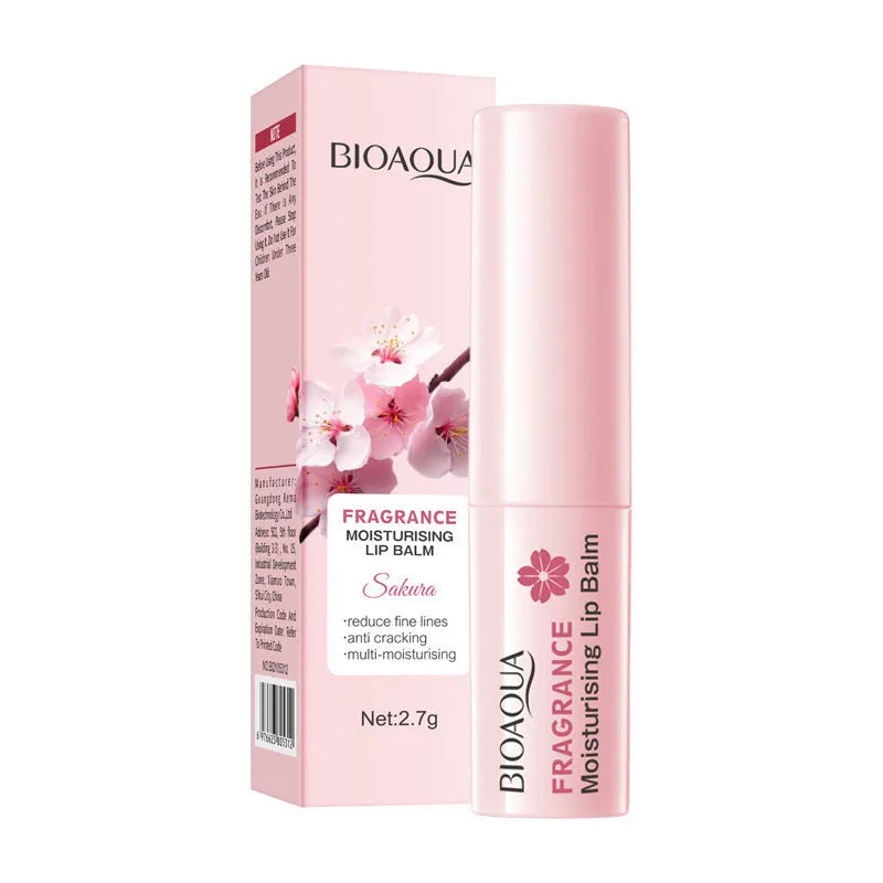 Anti-chapped moisturising lipstick tube showing various formula variants for dry lips