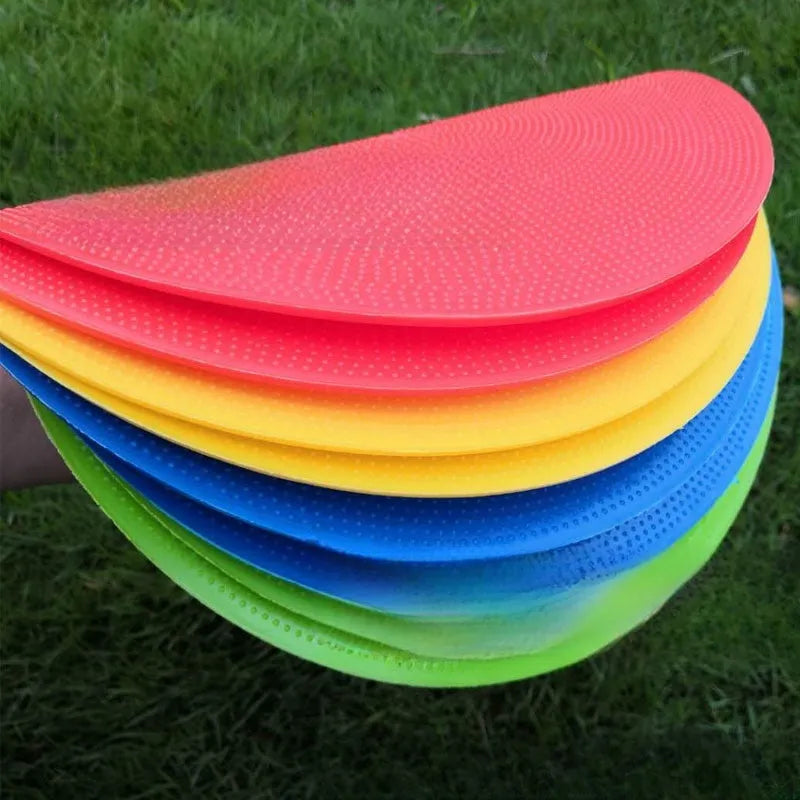 TPE football training marker disc in multiple colours with 23cm diameter measurement