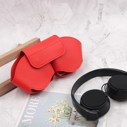 AirPods Max protective case in PU leather with sleeve design, shown in available colours