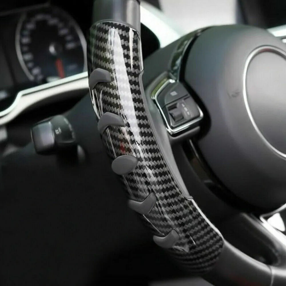 Carbon fibre black fibre steering wheel anti-slip sleeve for 38 cm diameter wheels