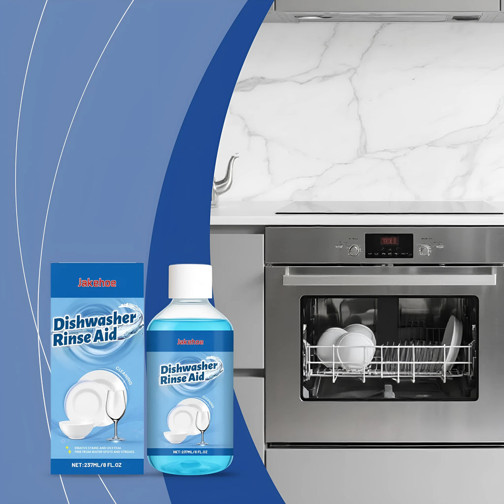 237mL dishwasher cleaner bottle for automatic dishwasher stain removal on kitchenware