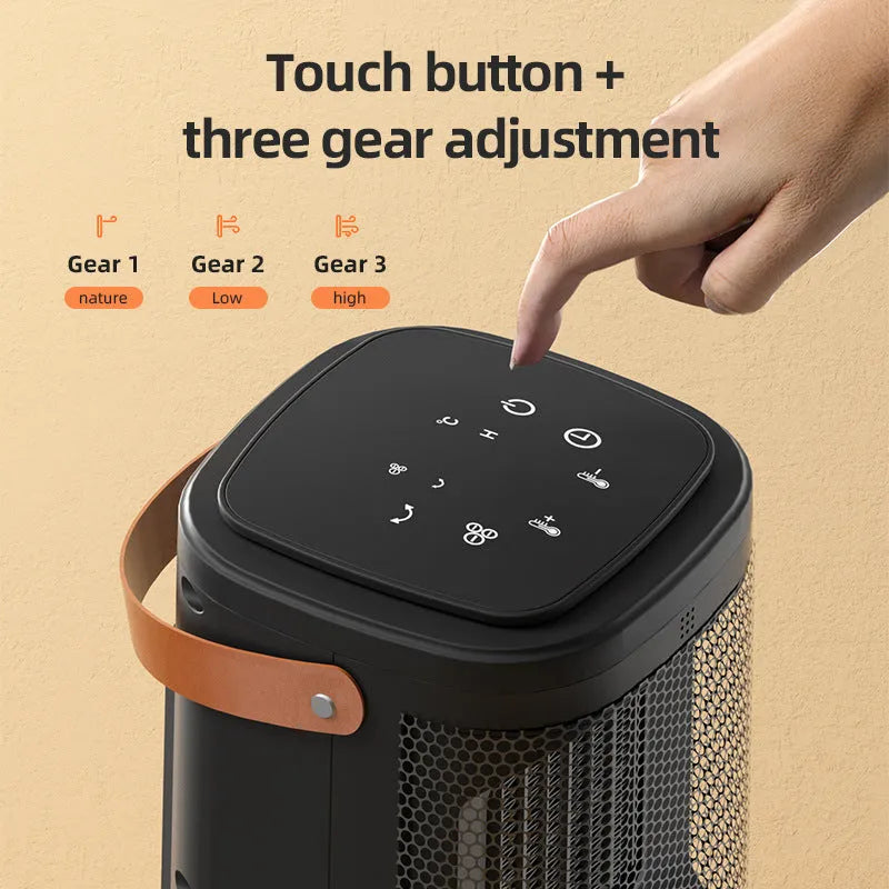 Touch screen PTC heater radiator in 618 electronic model colour with remote control
