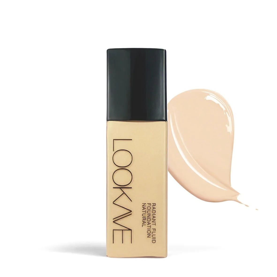 LOOKAVE Matte Liquid Foundation bottle with waterproof brightening formula in 21c size