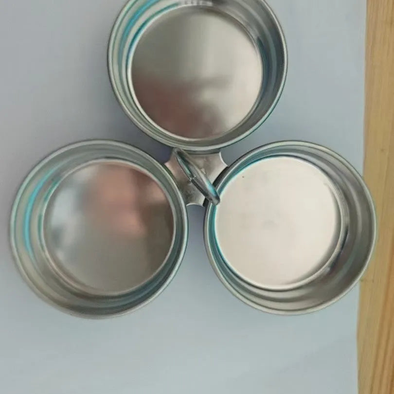 Mini heart-shaped egg steamer in stainless steel for single boiled egg preparation