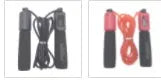 Adjustable 3-metre skipping rope with foam PVC handles in multiple colour options