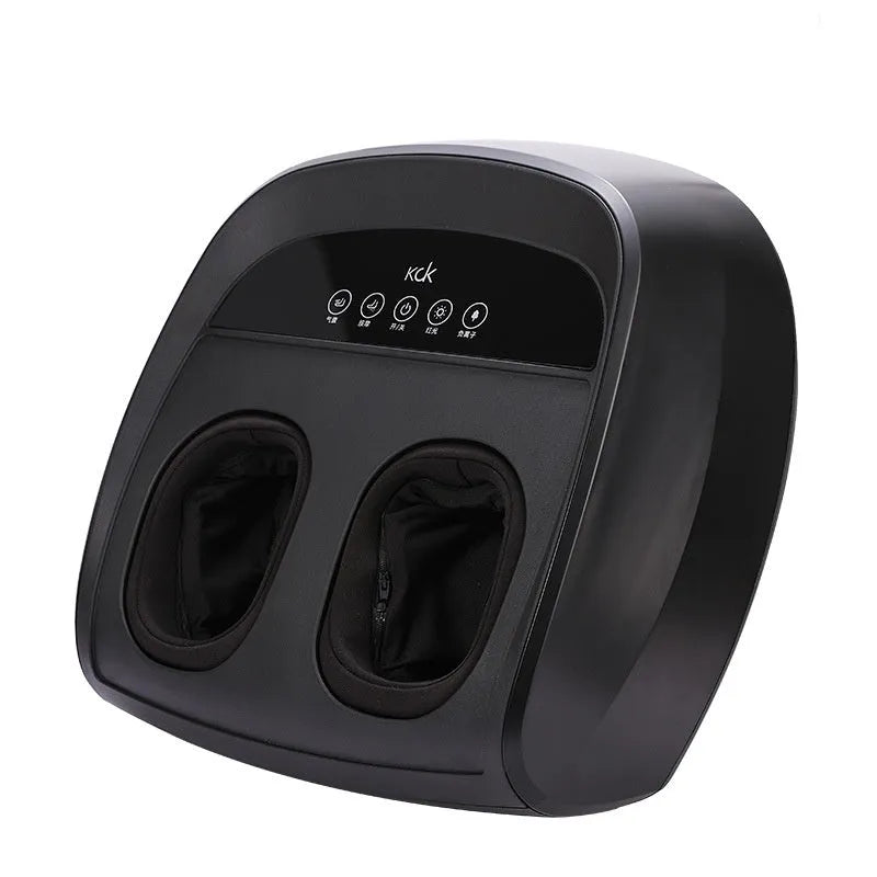 Flip automatic foot sole massager in red, black, or white with infrared physiotherapy function