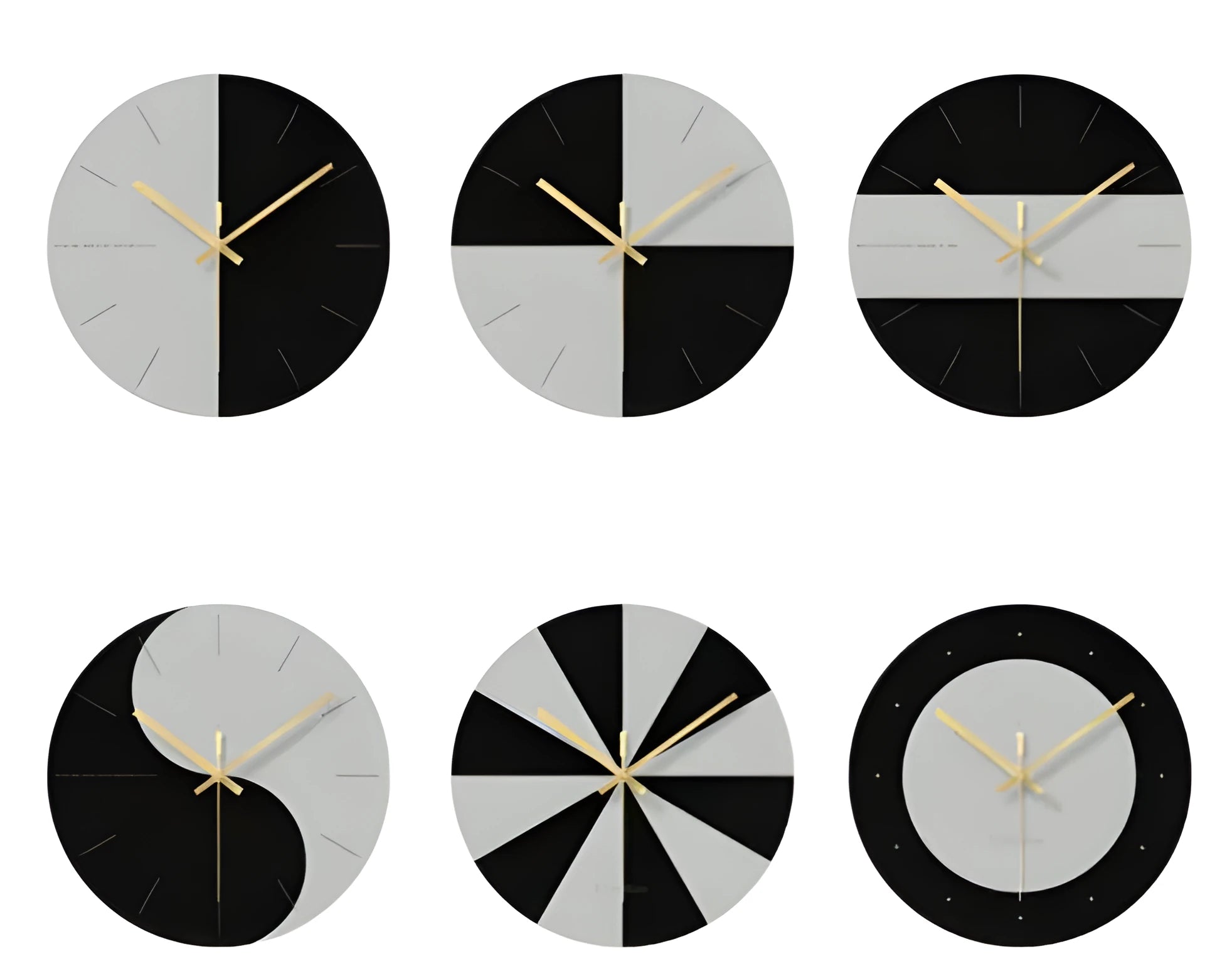 Minimalist round transparent tempered glass wall clock with silent movement on a white wall.