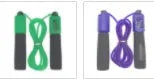 Adjustable 3-metre skipping rope with foam PVC handles in multiple colour options