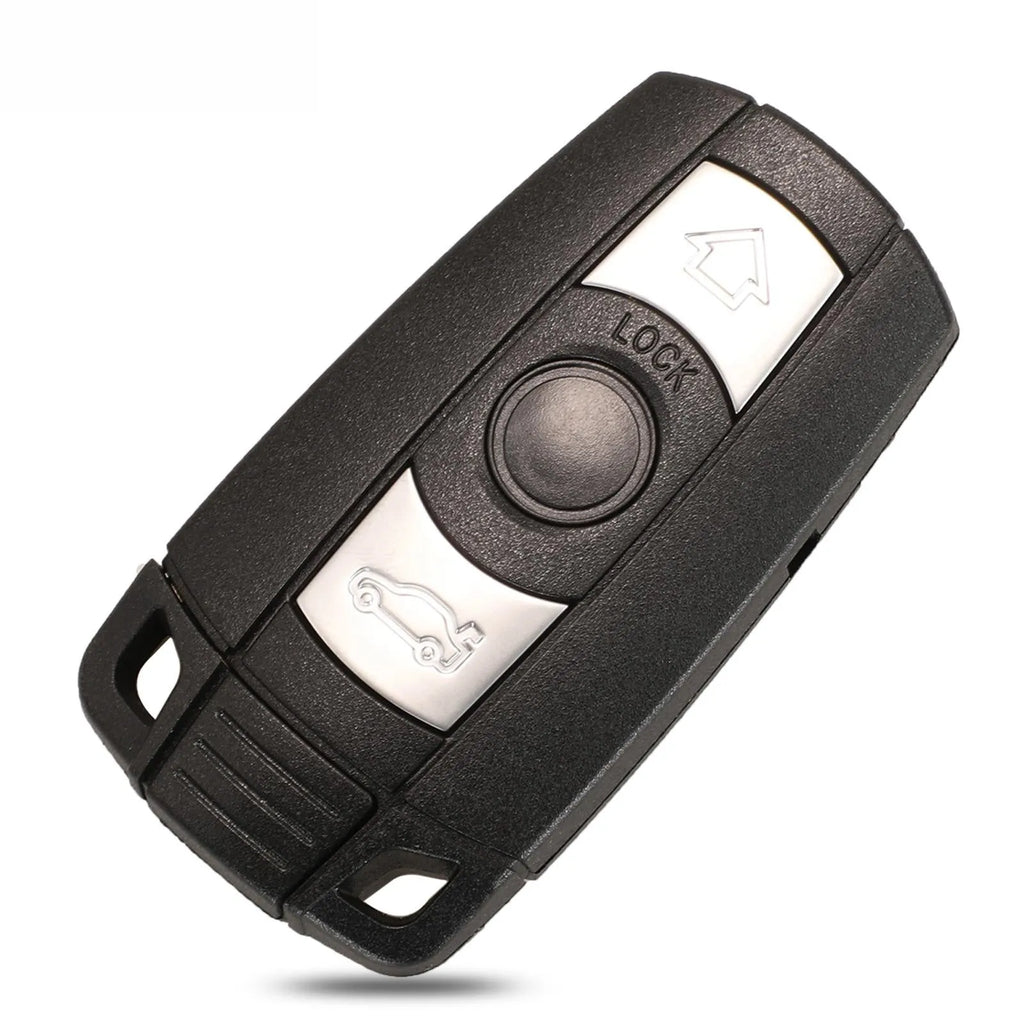 BMW CAS3 semi-intelligent remote car key fob with three metal keys and HU92 model label