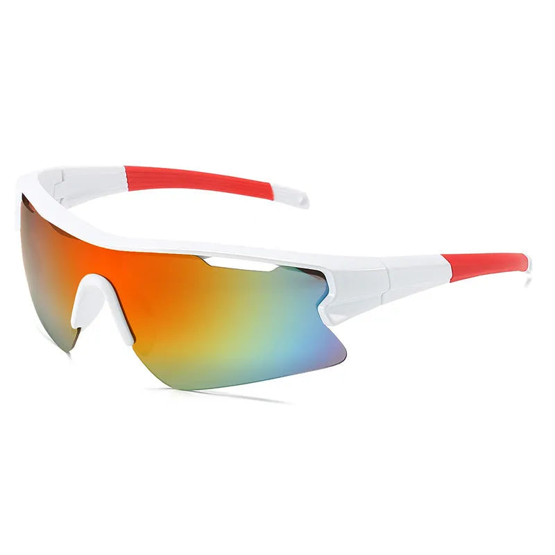 Windproof sports sunglasses for cycling and outdoor activities in multiple colour options.