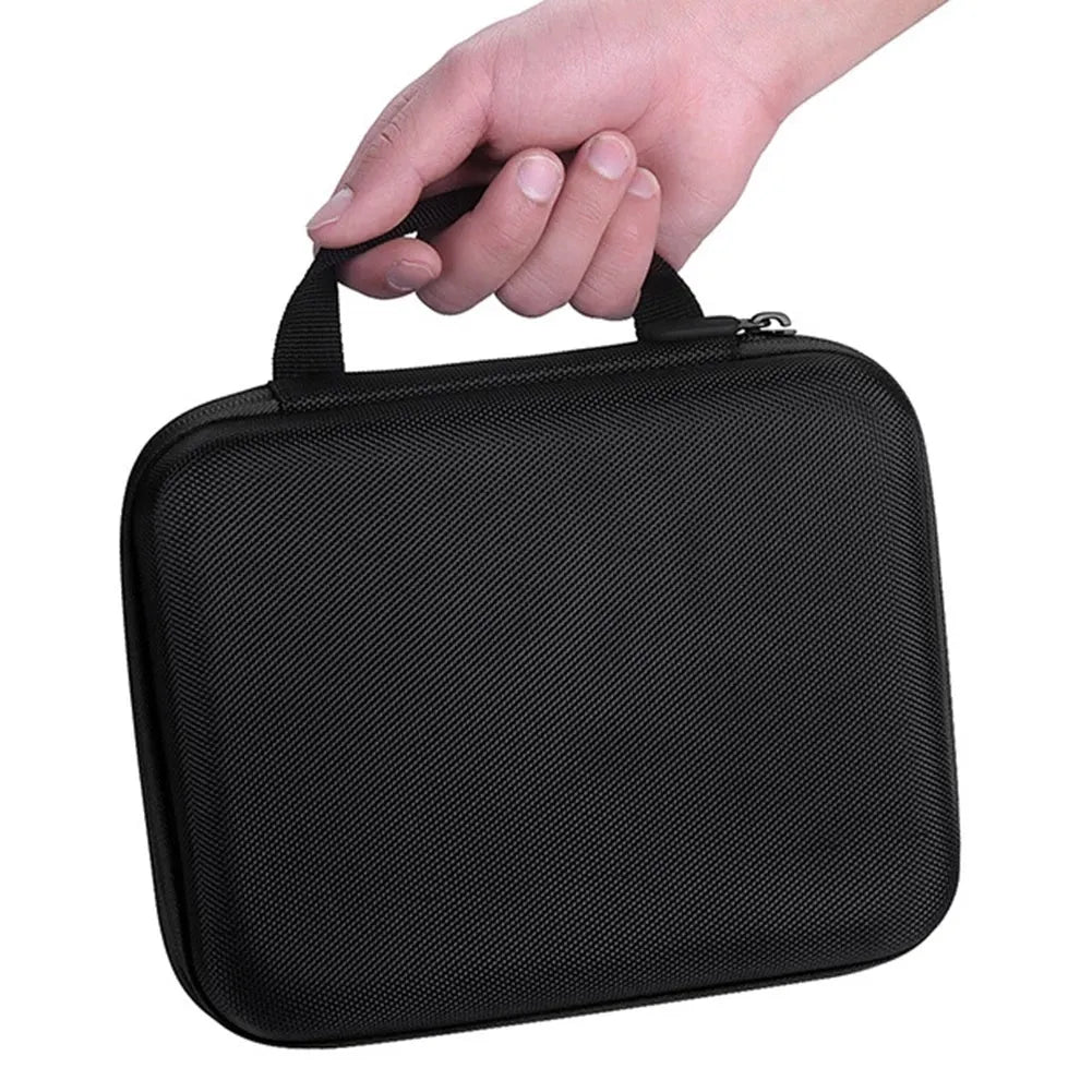 Red EVA essential oil storage bag with 30 compartments for 15ml bottles, cube shape with zipper