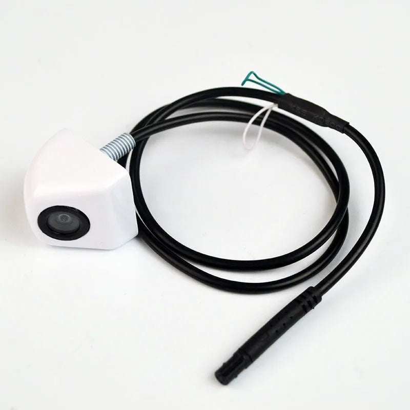 Screw plug-in HD car night vision waterproof rearview camera body with metal shell in black silver white chrome finish