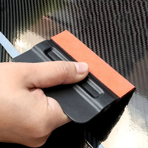 Car colour change film scraper with ABS handle and removable scraping pad for vinyl wrap removal