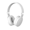 Folding wireless Bluetooth sports headset shown in black, white, grey, or blue colour options.