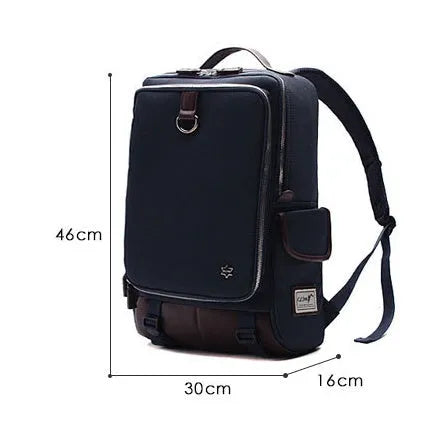 Modern large men's backpack in Oxford cloth shown in Army Green colour.