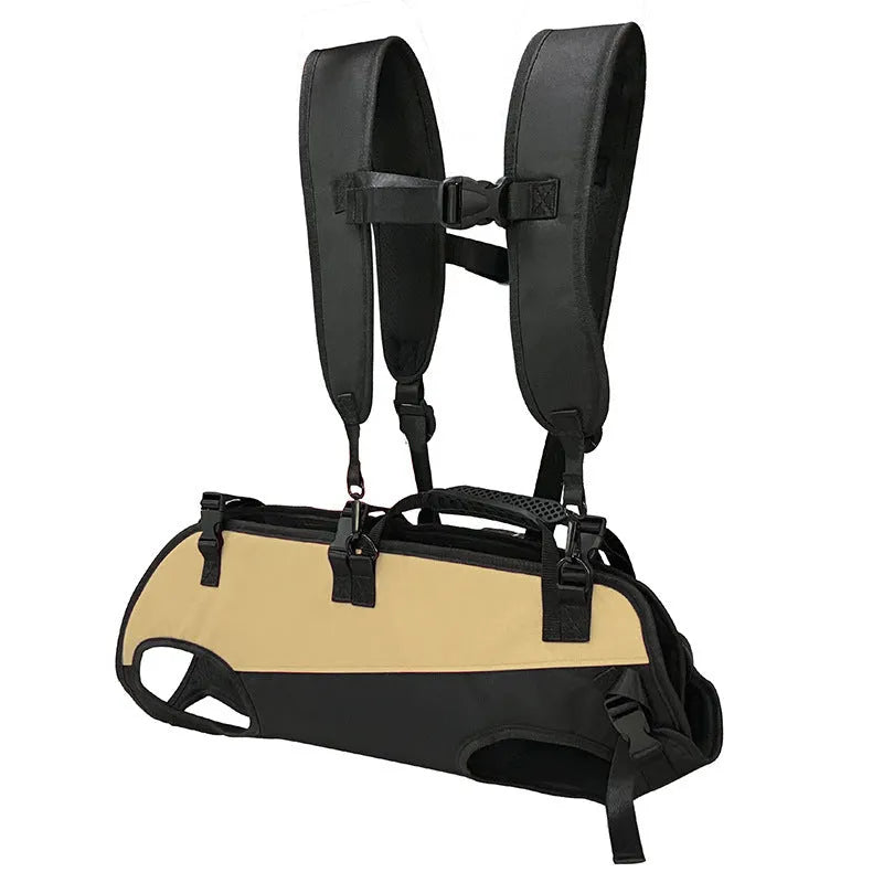 Airborne outdoor walking stretcher pet backpack in Oxford cloth with 50 litre capacity