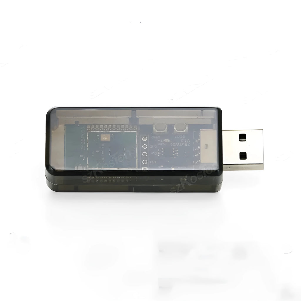 Silicon Labs EFR32MG21 Zigbee USB Dongle in plastic housing for Home Assistant.