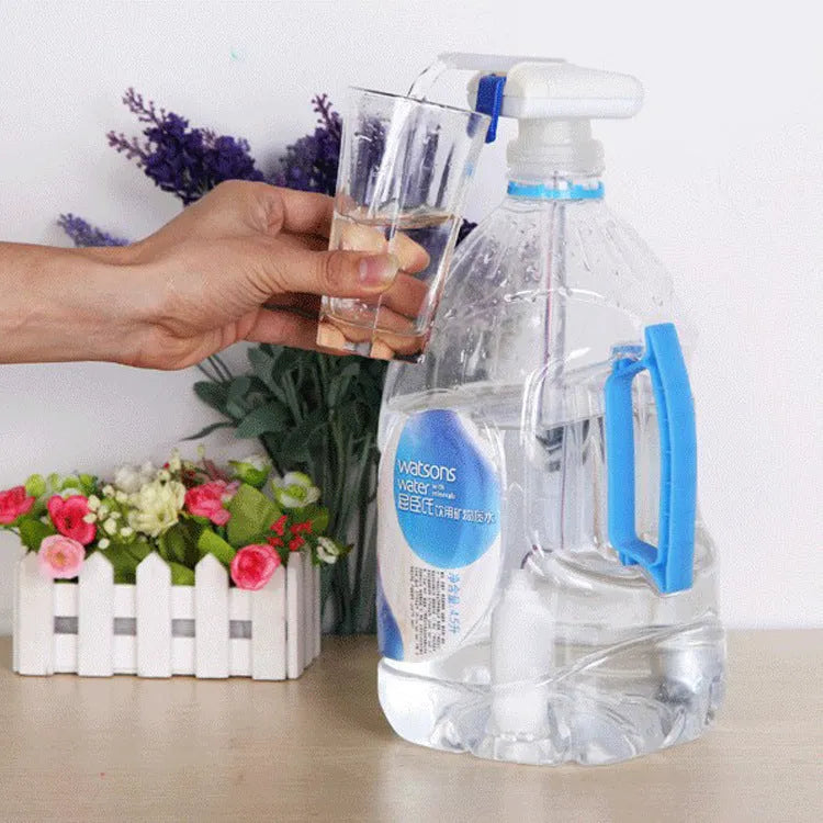 Electric pumping water device with silicone straws for milk and juice transfer