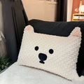 West Highland puppy design pillow in grey or white colours measuring 50x35x18cm
