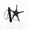 Black football juggling belt with a 2-metre tether for solo training and fitness exercises.