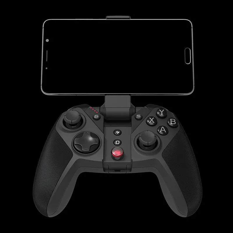 Black Gaishi PC and console gaming controller with type-C cable and vibration feedback feature.