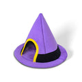 Purple cloth cat bed shaped like a witch hat measuring 60x45cm for indoor pet use