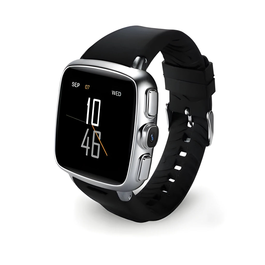 Z01 smart watch with 1.54 inch HD screen shown in black and white colour options on a wrist.