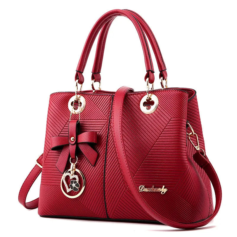 Retro fashion handbag with zip closure and one-shoulder strap in various colours