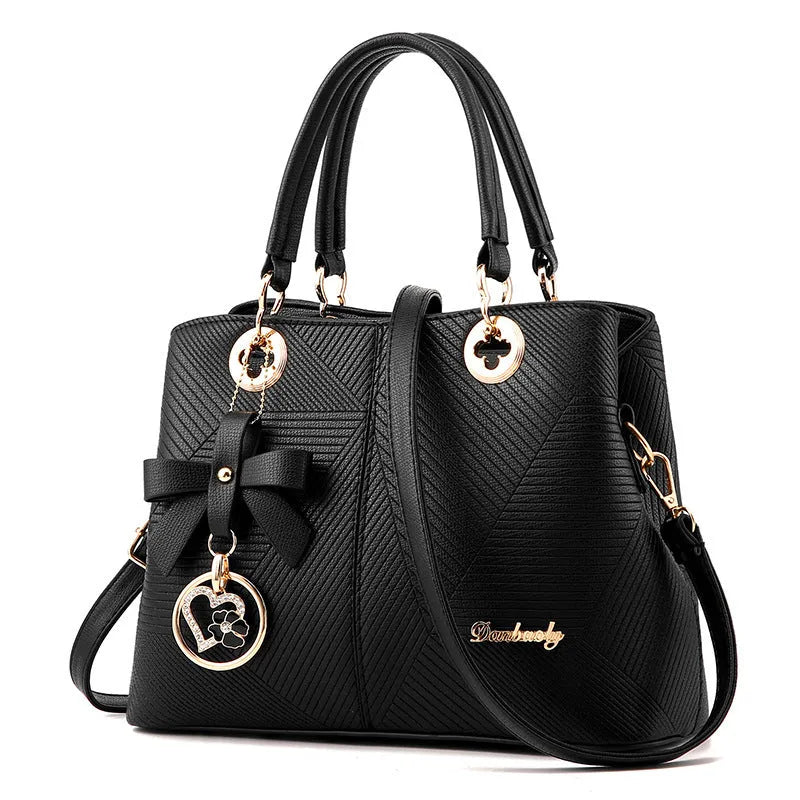 Retro fashion handbag with zip closure and one-shoulder strap in various colours