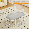 Large grey breathable fabric cat kennel with removable bracket design