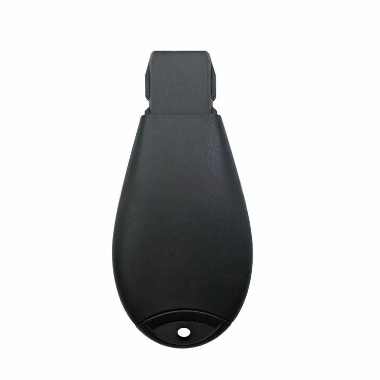 White plastic replacement key shell for Dodge and Chrysler cars, shown with dimensions 85mm by 42mm.