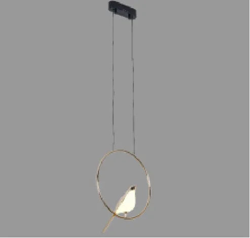 Modern aluminium alloy hall lamp with adjustable height and neutral light source