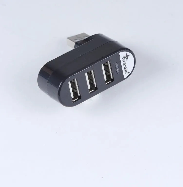 USB 2.0 hub splitter with multiple ports in black or white colour options