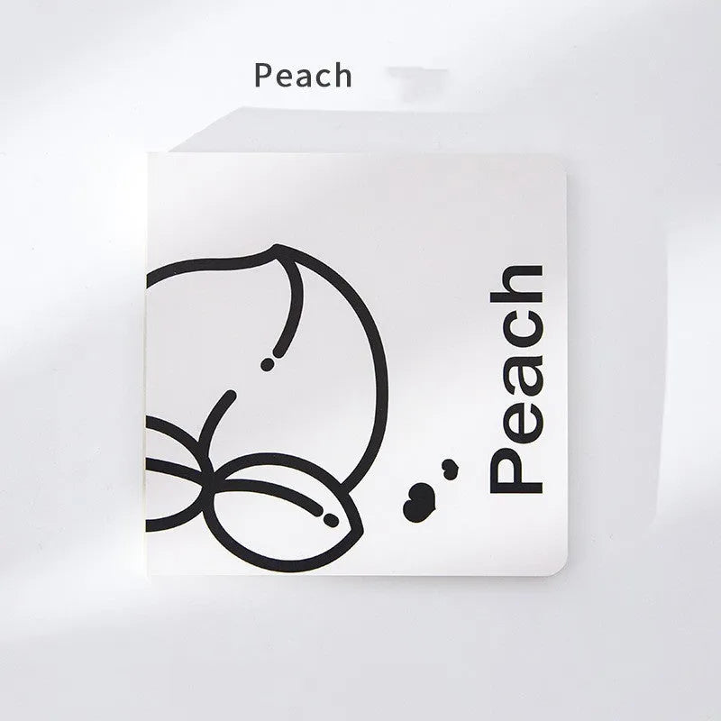 Square 14.5cm notebook with embossed fruit cover design and 80g thickened paper pages