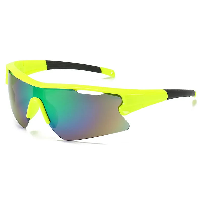 Windproof sports sunglasses for cycling and outdoor activities in multiple colour options.