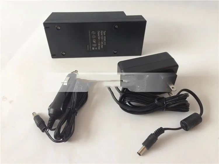 Car charger installation kit with UK 220V plug and lightweight electrical components