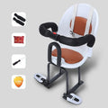 High carbon steel children's front seat for battery scooters in black colour