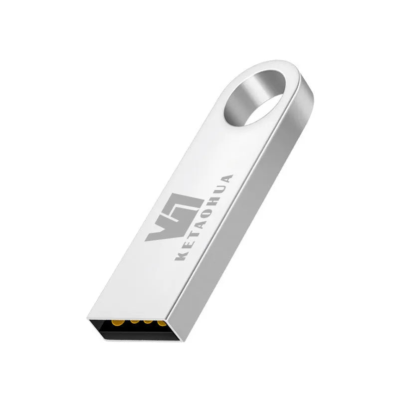 Custom high-speed metal car USB flash drive in silver, black, gold, or rose gold finishes