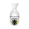Wireless wifi bulb security camera with compact 5cm design for indoor outdoor monitoring