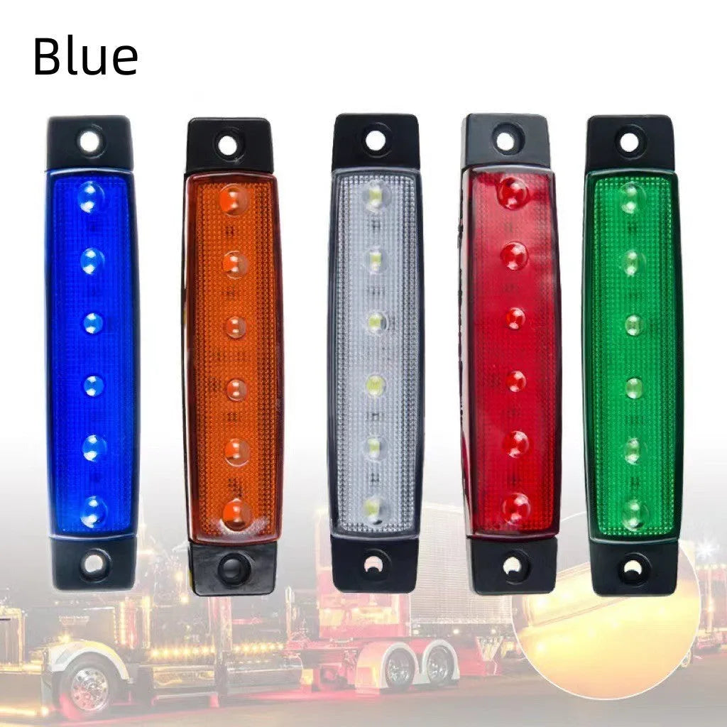Trailer side warning light in PVC housing with multiple colour options