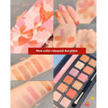 Twelve-colour animal themed eye shadow palette with matte and shimmer shades