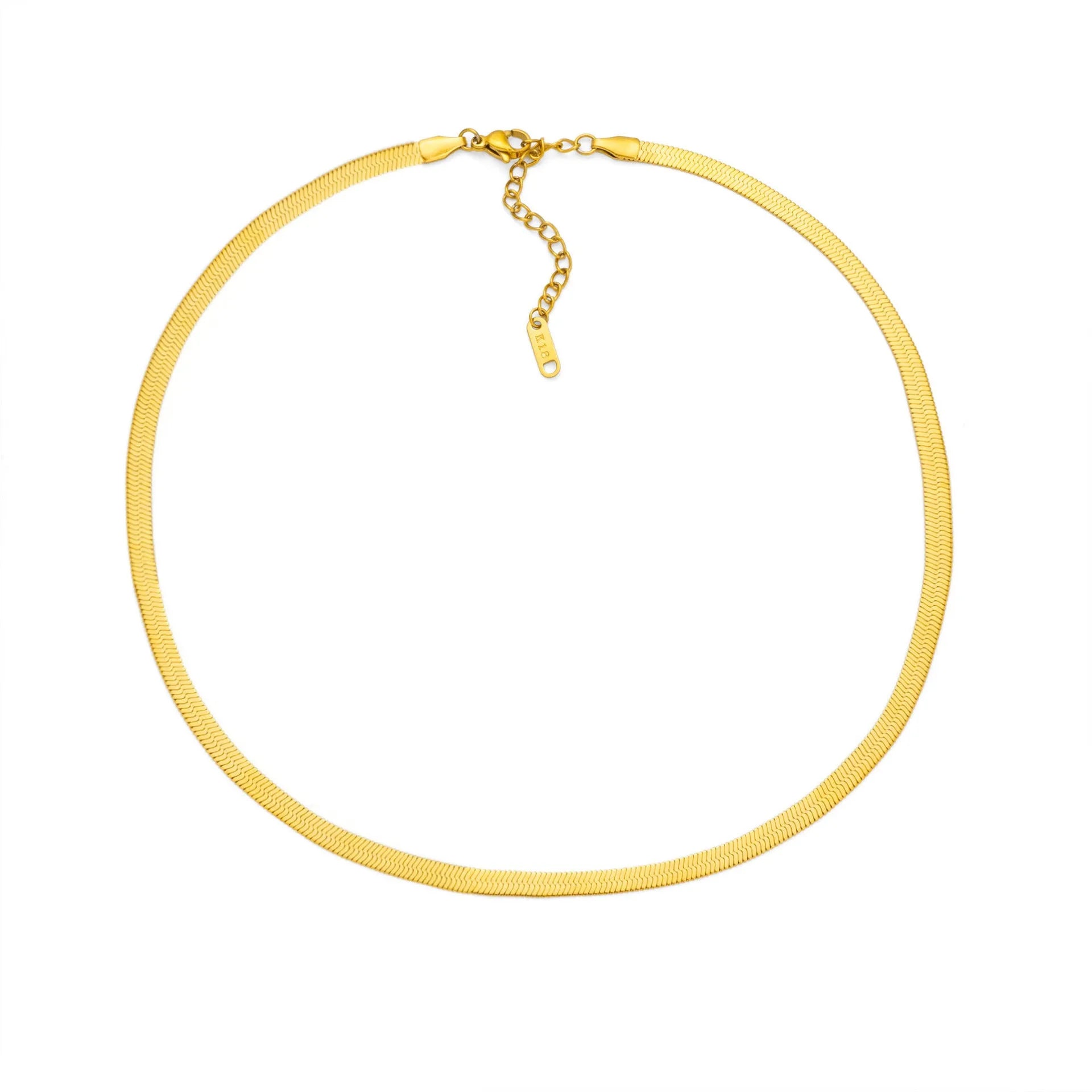 Gold and silver titanium steel necklaces showing letter A and number 7 pendants on 40.5cm chains.