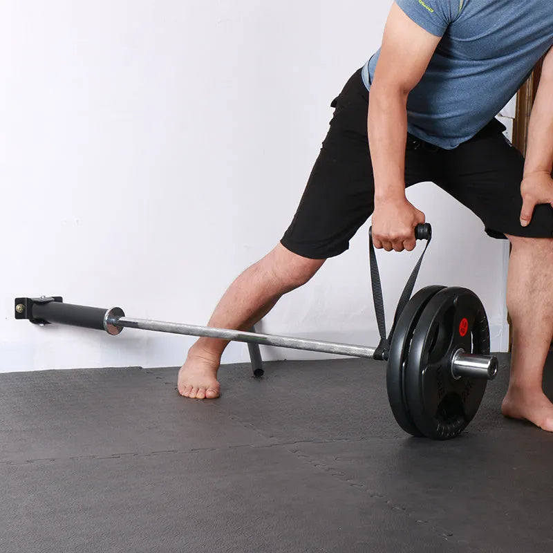 Steel wall-mounted rack with 25 vertical tubes for storing barbell rods and gym equipment.