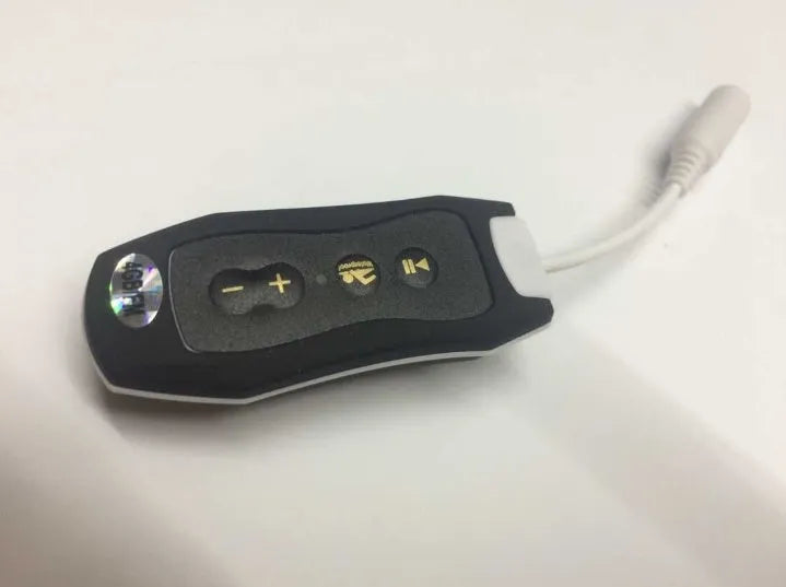 Compact black Bluetooth MP3 headset for sports with no screen and IPX68 waterproof rating.